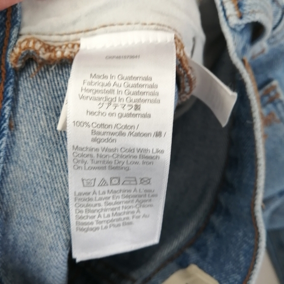 Madewell Baggy Straight Leg Jeans Distressed Earlhurst Light Wash 24 - Picture 12 of 16